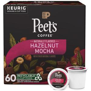 imagePeets Coffee Flavored Light Roast Keurig KCup Pods  Vanilla 60 Count 6 Boxes of 10 KCup PodsHazelnut Mocha