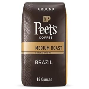 imagePeets Coffee Medium Roast Ground Coffee  Big Bang 18 Ounce BagSingle Origin Brazil