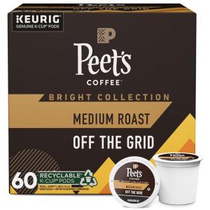 imagePeets Coffee Medium Roast Keurig KCup Pods  Off The Grid 60 Count 6 Boxes of 10 KCup PodsOff The Grid