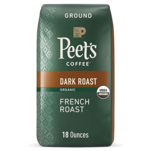 imagePeets Coffee USDA Organic Dark Roast Ground Coffee  Alpine Blend 32 Ounce BagOrganic French Roast