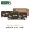 imagePeets Coffee Keurig KCup Pods Dark Roast Variety Pack  Major Dickasons Blend French Roast Organic Alma De La Tierra House Blend 40 Count 4 Boxes of 10 KCup PodsVariety Pack