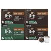 imagePeets Coffee Keurig KCup Pods Dark Roast Variety Pack  Major Dickasons Blend French Roast Organic Alma De La Tierra House Blend 40 Count 4 Boxes of 10 KCup PodsDark Roast Variety Pack