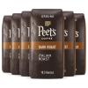 imagePeets Coffee Dark Roast Ground Coffee  Italian Roast 63 Ounces Six Bags of 105 OunceItalian Roast