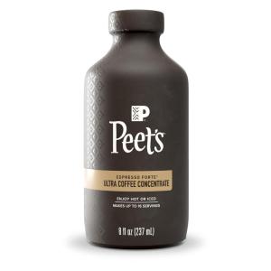 imagePeets Coffee Ultra Coffee Concentrate Instant Hot Cold Brew or Iced Coffee  Espresso Forte 8 Fluid Ounce Bottle 16 Servings