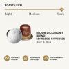 imagePeets Coffee Dark Roast Espresso Capsules Compatible with Nespresso Original Machines  Major Dickasons Blend Intensity 11 100 Count 10 Boxes of 10 Espresso Capsules