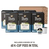 image:imagePeets Coffee Medium Roast Keurig KCup Pods 100 Arabica Coffee  Middle Ground 60 Count 6 Boxes of 10 Pods