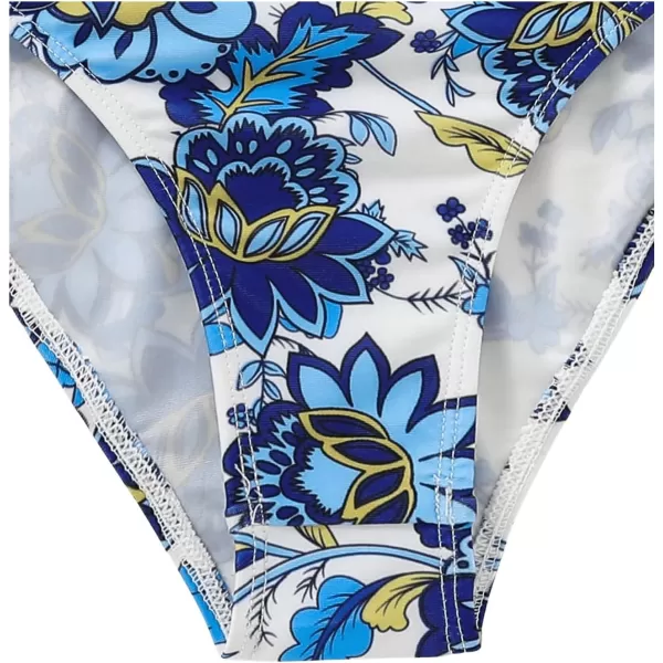 WDIRARA Girl's Swimwear Beach Sport All Over Marble Print 2 Piece Bikini Preppy Swimsuit Bathing Suits