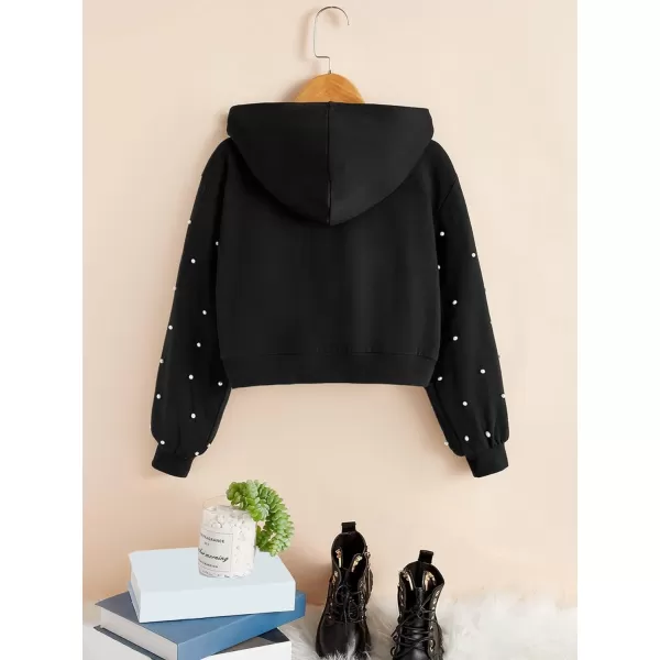 WDIRARA Girl's Zip Front Hoodie Pocket Casual Long Sleeve Sweatshirt Tops