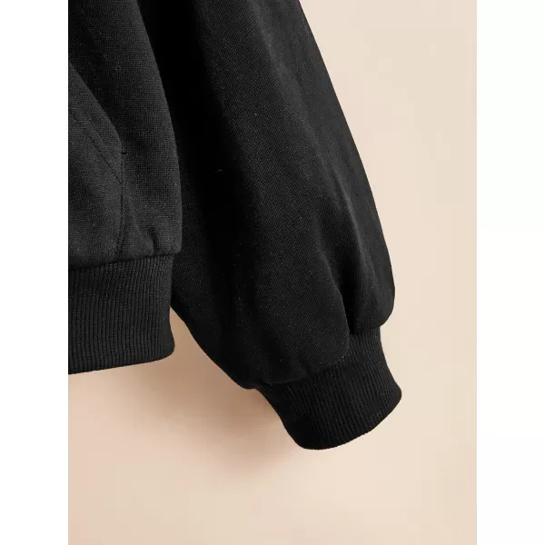 WDIRARA Girl's Zip Front Hoodie Pocket Casual Long Sleeve Sweatshirt Tops
