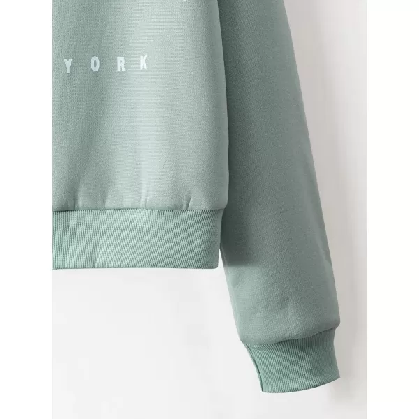 WDIRARA Girl's Zip Front Hoodie Pocket Casual Long Sleeve Sweatshirt Tops