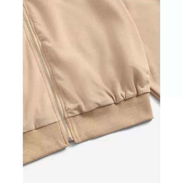 WDIRARA Girl's Zip Front Hoodie Pocket Casual Long Sleeve Sweatshirt Tops