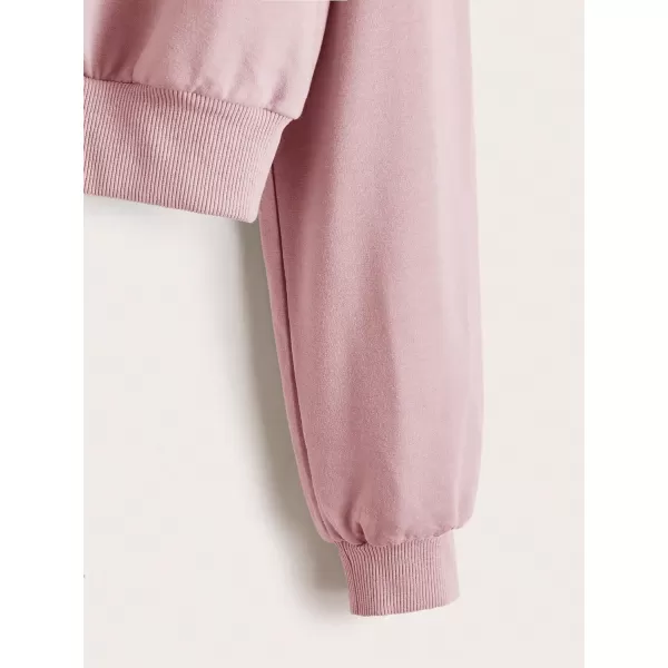 WDIRARA Girl's Zip Front Hoodie Pocket Casual Long Sleeve Sweatshirt Tops