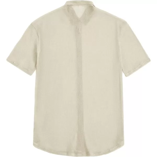 WDIRARA Men's Button Up Short Sleeve Cat Print Beachwear Striped Pocket Hawaiian Shirt Casual Collar Top