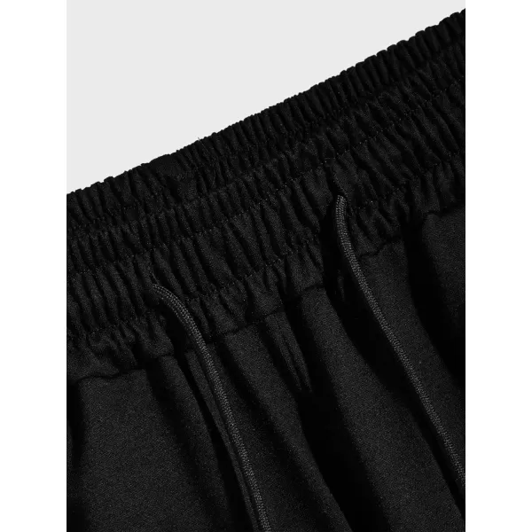WDIRARA Men's Car Graphic Letter Print Crop Shorts Tie Front Drawstring Shorts