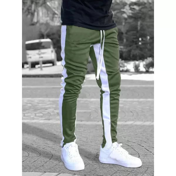 WDIRARA Men's Cartoon Bear Print Drawstring Waist Sweatpants with Pocket