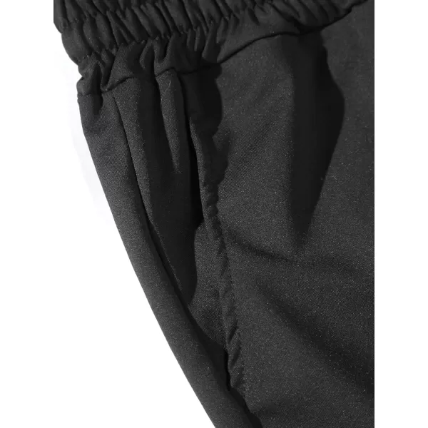 WDIRARA Men's Cartoon Bear Print Drawstring Waist Sweatpants with Pocket