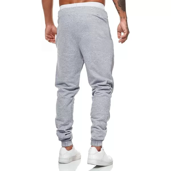 WDIRARA Men's Cartoon Bear Print Drawstring Waist Sweatpants with Pocket