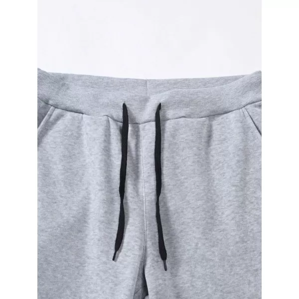 WDIRARA Men's Cartoon Bear Print Drawstring Waist Sweatpants with Pocket