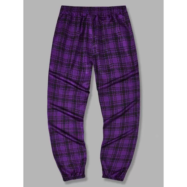 WDIRARA Men's Cartoon Bear Print Drawstring Waist Sweatpants with Pocket