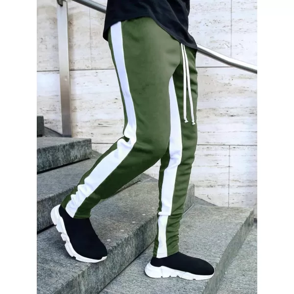 WDIRARA Men's Cartoon Bear Print Drawstring Waist Sweatpants with Pocket