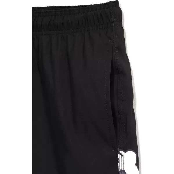 WDIRARA Men's Cartoon Letter Print Swim Trunks Slant Pocket Drawstring Waist Track Shorts