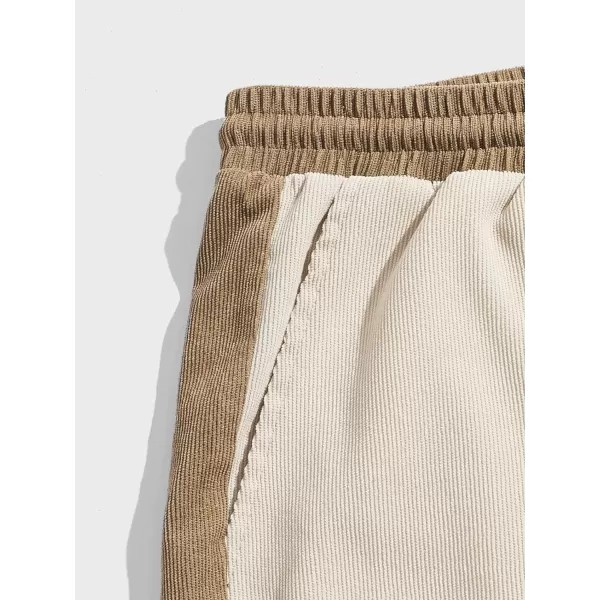 WDIRARA Men's Color Block Drawstring Waist Summer Workout Shorts with Pockets