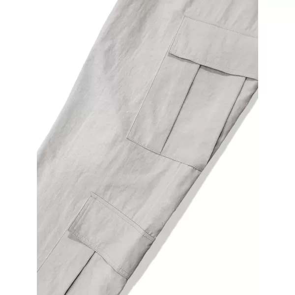 WDIRARA Men's Drawstring High Waist Streetwear Cargo Pants with Pockets