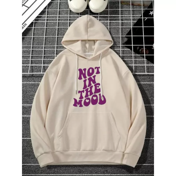 WDIRARA Men's Floral Graphic Print Drawstring Pocket Hoodie Sweatshirt