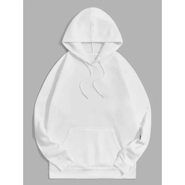 WDIRARA Men's Floral Graphic Print Drawstring Pocket Hoodie Sweatshirt