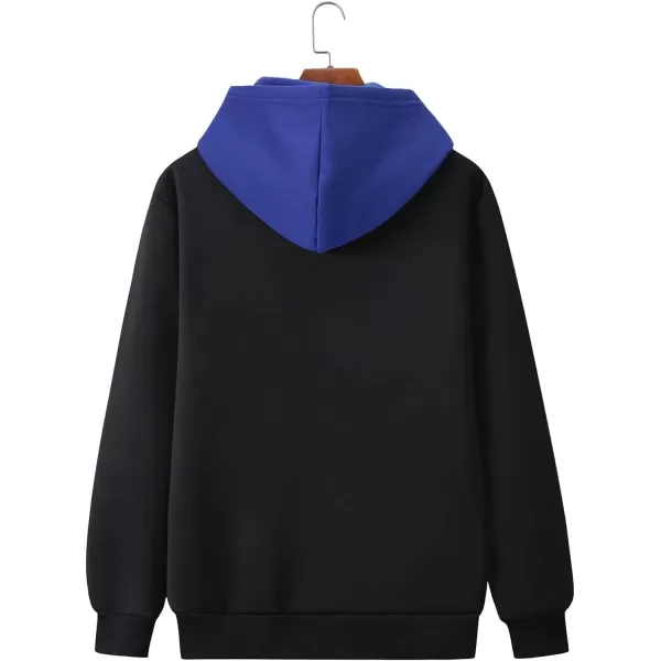 WDIRARA Men's Floral Graphic Print Drawstring Pocket Hoodie Sweatshirt