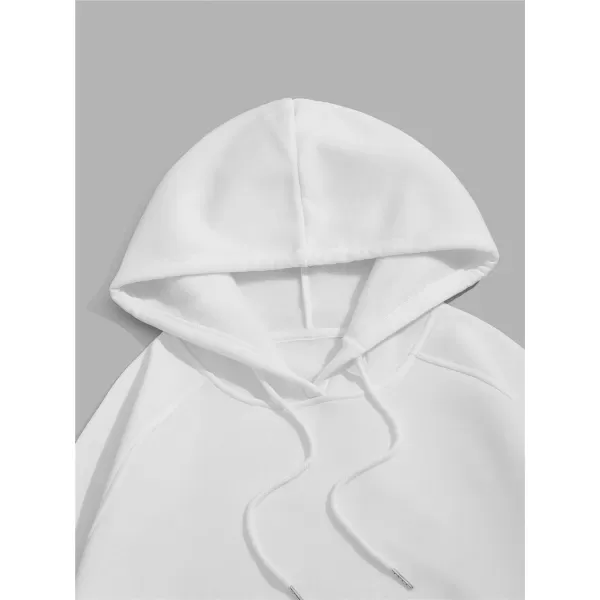 WDIRARA Men's Floral Graphic Print Drawstring Pocket Hoodie Sweatshirt