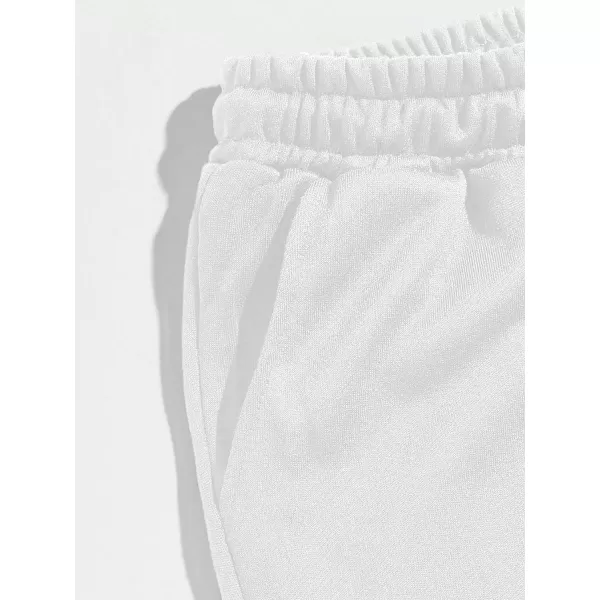 WDIRARA Men's Floral Letter Graphic Print Drawstring Waist Tie Front Sweatpants