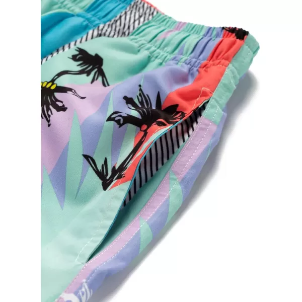 WDIRARA Men's Graphic Drawstring Casual Summer Beach Boho Cool Shorts with Pocket
