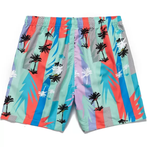 WDIRARA Men's Graphic Drawstring Casual Summer Beach Boho Cool Shorts with Pocket