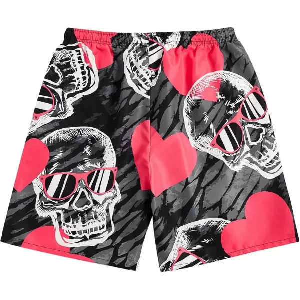 WDIRARA Men's Graphic Letter Print Drawstring Waist Shorts Summer Casual Beach Shorts