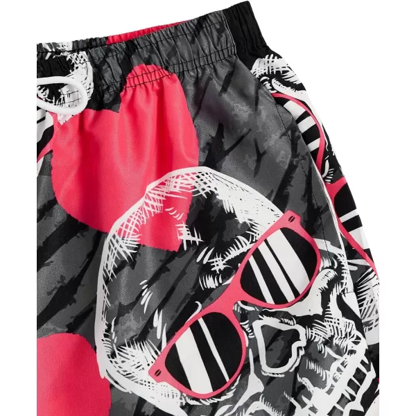WDIRARA Men's Graphic Letter Print Drawstring Waist Shorts Summer Casual Beach Shorts