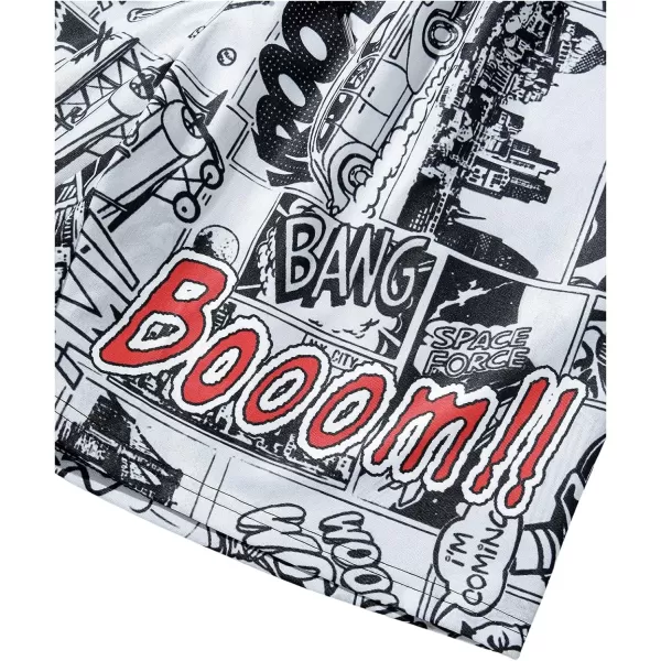 WDIRARA Men's Graphic Letter Print Drawstring Waist Shorts Summer Casual Beach Shorts