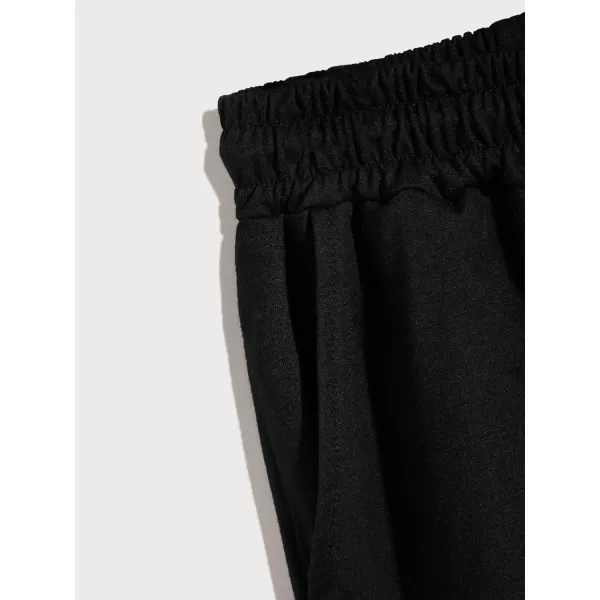 WDIRARA Men's Graphic Print Pocket Front Track Shorts Drawstring Waist Crop Shorts