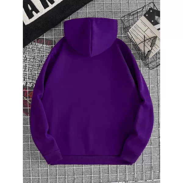WDIRARA Men's Hand Graphic Print Drawstring Hoodie Long Sleeve Pocket Sweatshirt