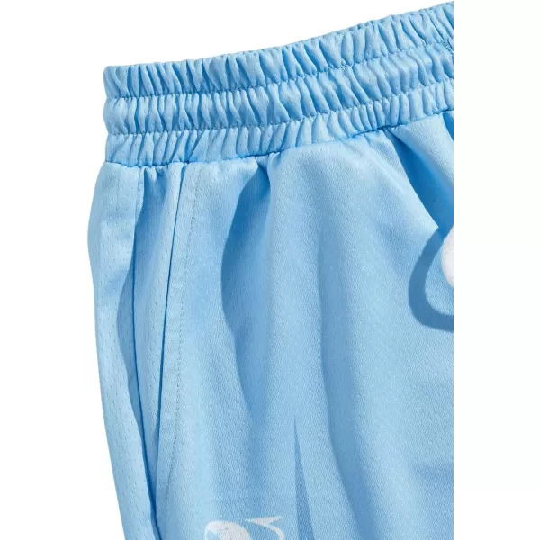 WDIRARA Men's Letter Floral Print Drawstring Waist High Waist Track Shorts