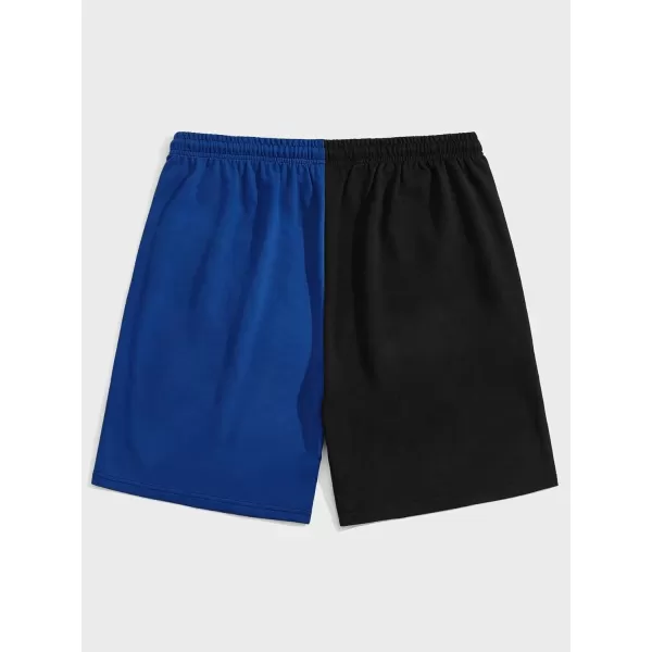 WDIRARA Men's Letter Graphic Print Drawstring Waist Active Track Shorts