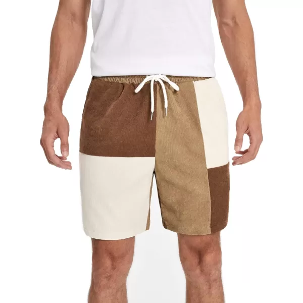 WDIRARA Men's Letter Graphic Print Drawstring Waist Active Track Shorts