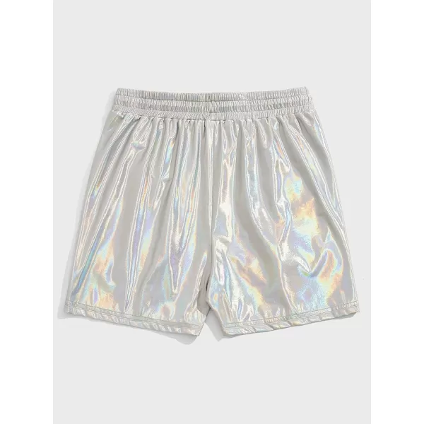 WDIRARA Men's Letter Graphic Print Drawstring Waist Active Track Shorts