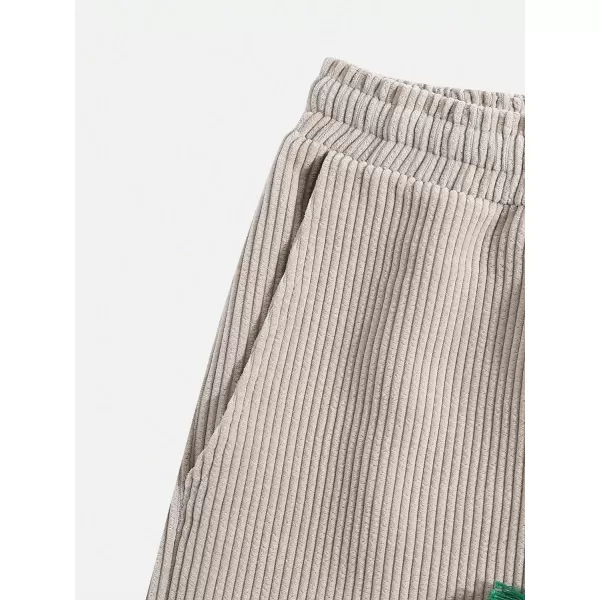 WDIRARA Men's Letter Graphic Print Drawstring Waist Active Track Shorts