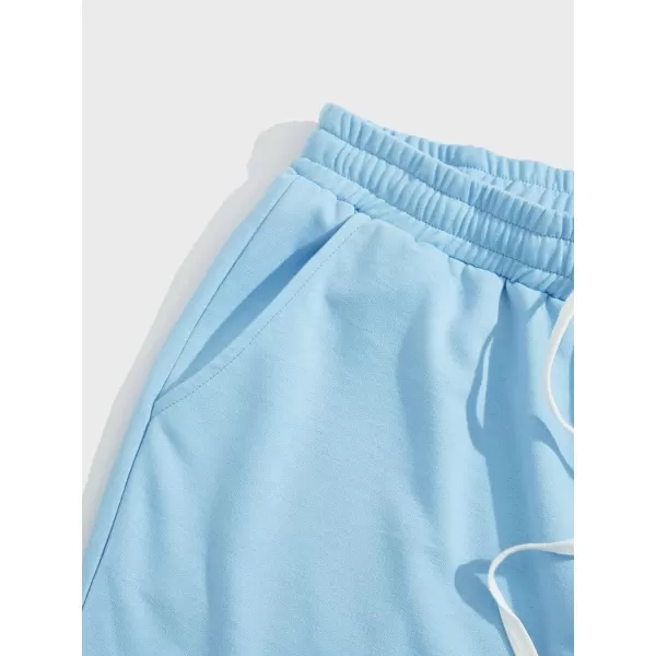 WDIRARA Men's Letter Graphic Print Drawstring Waist Active Track Shorts