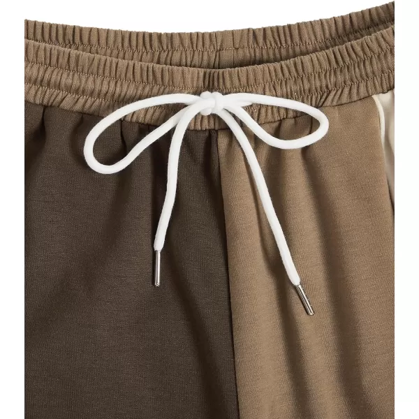 WDIRARA Men's Letter Graphic Print Drawstring Waist Active Track Shorts