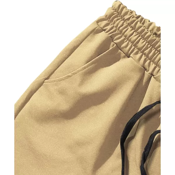 WDIRARA Men's Letter Graphic Print Drawstring Waist Tie Front Pocket Track Shorts