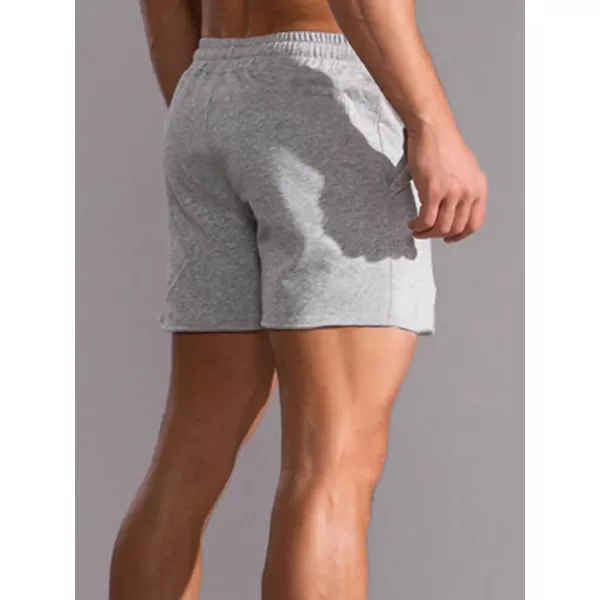 WDIRARA Men's Letter Graphic Print Drawstring Waist Tie Front Pocket Track Shorts