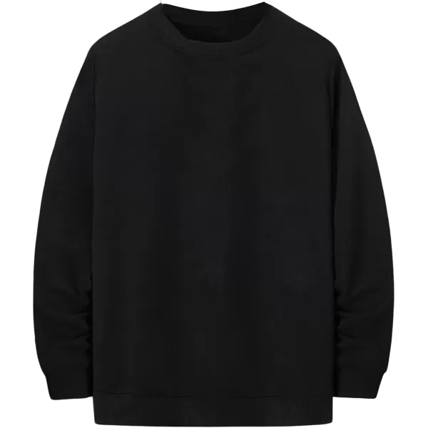 WDIRARA Men's Letter Graphic Print Round Neck Long Sleeve Sweatshirt Pullovers