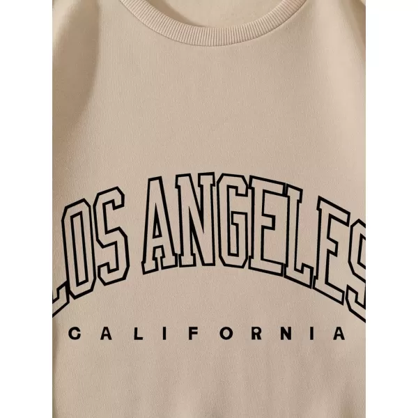 WDIRARA Men's Letter Graphic Round Neck Long Sleeve Sweatshirt Casual Tops